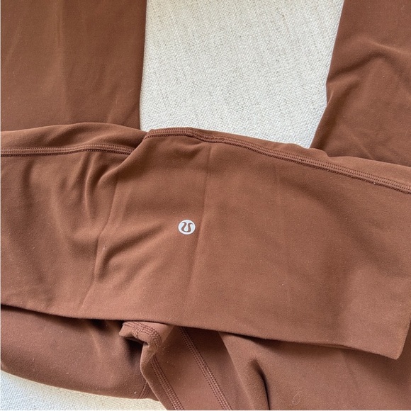 Lululemon Align High Rise Crop Leggings Yoga Pants Copper Brown 10 - Picture 3 of 4